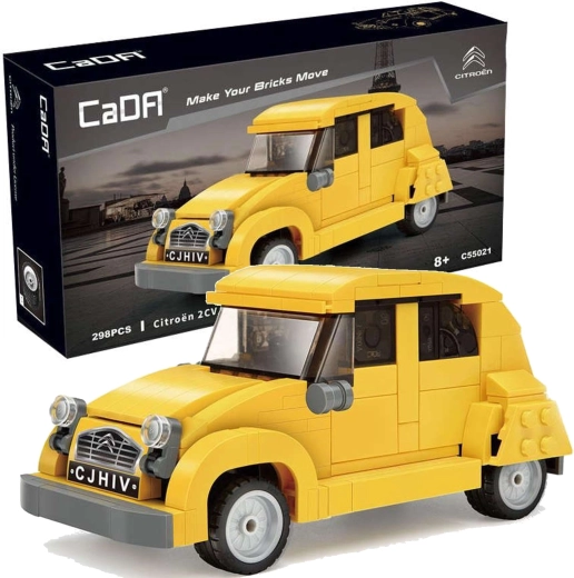 CaDA mașină urbană galbenă Citroen 2CV