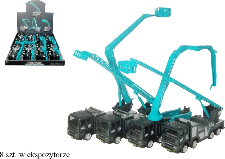 Camion de construcții cu macara