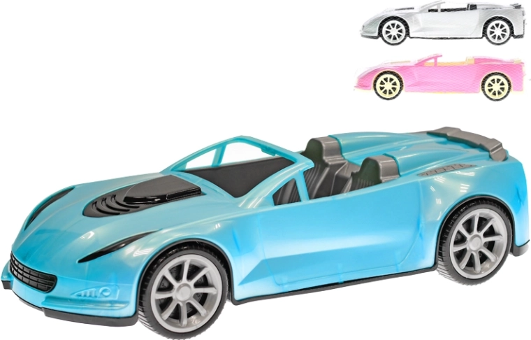 Cabriolet din plastic pentru copii 39 cm cu rulare liberă