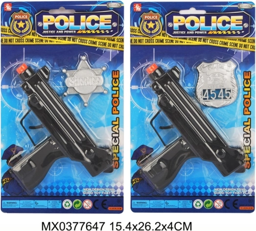 Set de poliție cu insignă pentru copii