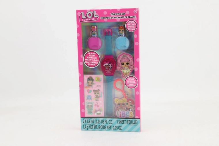 Set cosmetic L.O.L. cu ruj și lacuri de unghii