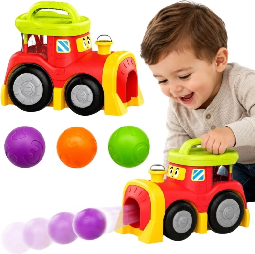 Woopie baby trenuleț interactiv cu mingi care sar