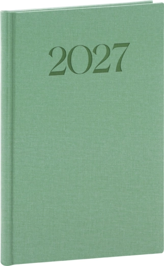 Agenda săptămânală Notique Biella 2027 verde 15 × 21 cm