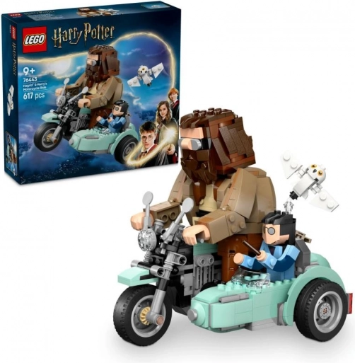 LEGO Harry Potter Plimbarea cu motocicleta a lui Hagrid și Harry