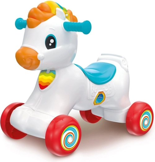 CLEMENTONI BABY Căluț interactiv 3‑în‑1 pentru împins