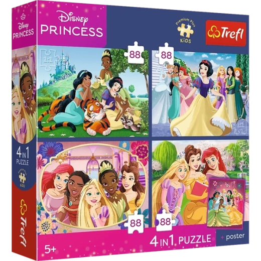 4 puzzle-uri într-un singur pachet