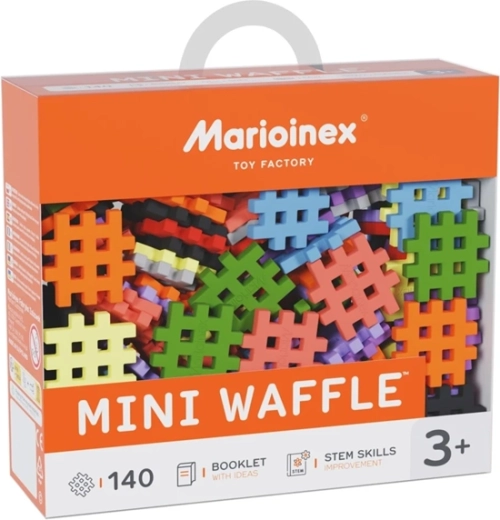 140 piese mini waffle pentru combinații nesfârșite