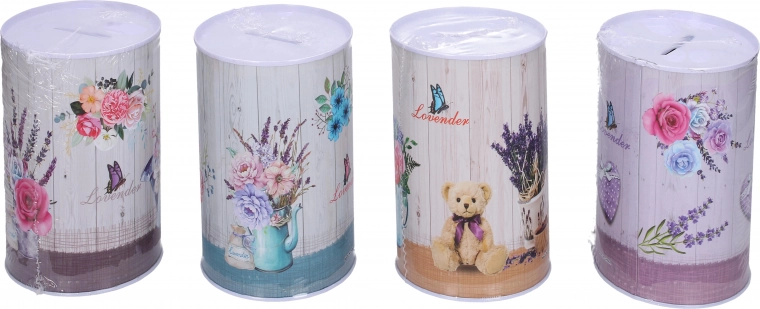 Pușculiță cu motiv floral 8 × 12,7 cm