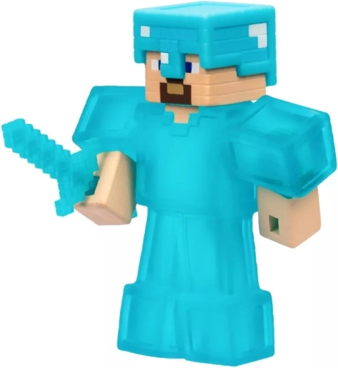 Armură de diamant și sabie pentru acțiune în stil Minecraft
