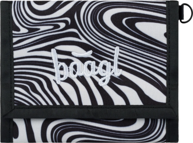 Portofel textil cu model alb-negru BAAGL