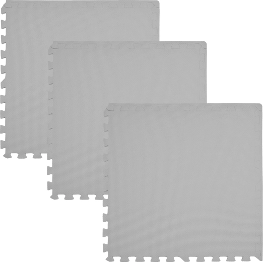 Covoraș din spumă HUMBI 180×60 cm – puzzle impermeabil, 3 piese, gri deschis