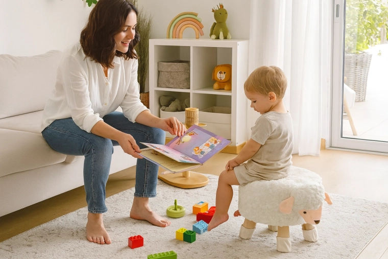 Utilizare practică: șezut și suport pentru picioare