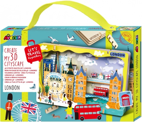 Puzzle 3D din lemn panoramă urbană – Londra