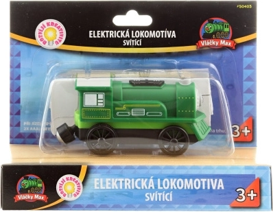 Locomotivă electrică verde Vláčky Max