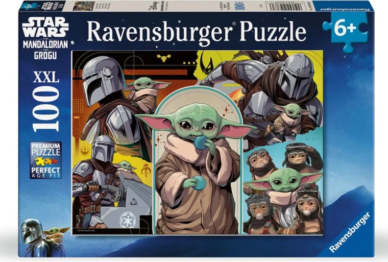 Puzzle Ravensburger Mandalorian și Grogu XXL, 100 de piese
