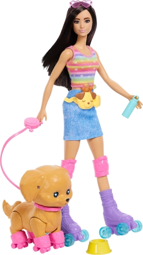 Plimbare împreună: Barbie și cățelul
