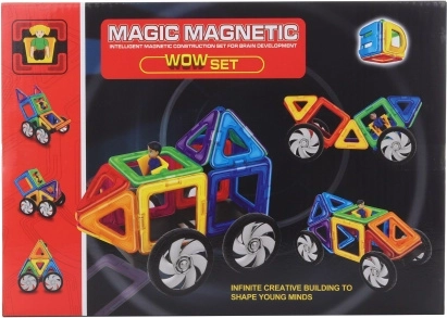 Set de construcție magnetică pentru copii 16 piese