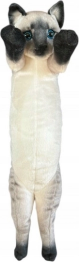 Pisică de pluș siameză 55 cm