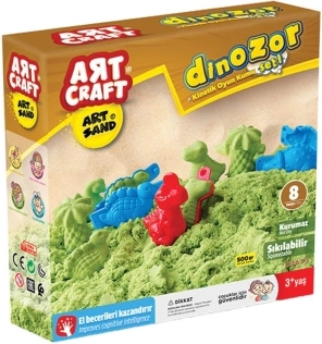 ART CRAFT nisip kinetic cu forme pentru dinozauri, 500 g