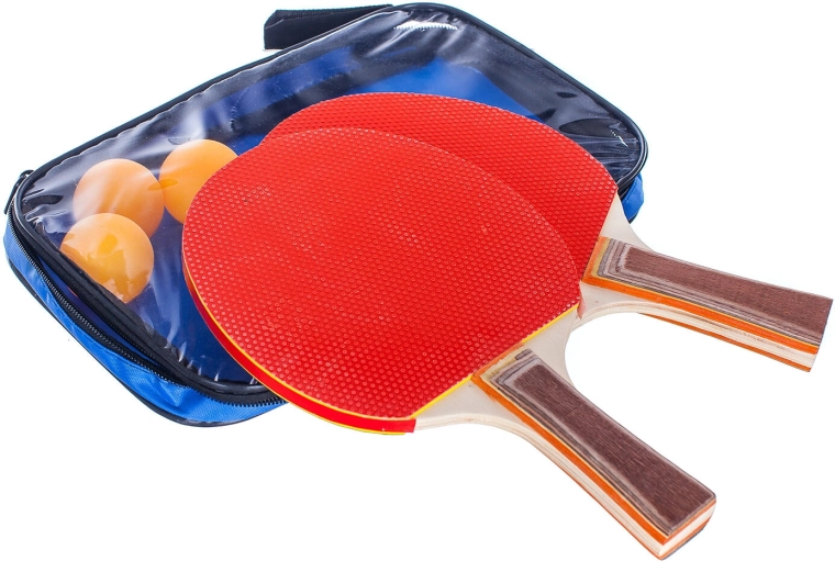Set de tenis de masă 5 piese (2 palete, 3 mingi)