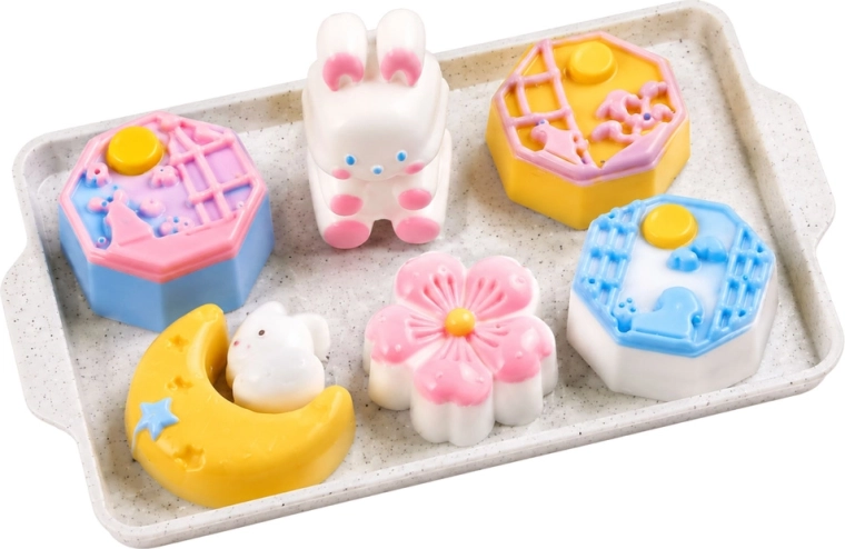Motive kawaii în culori pastelate