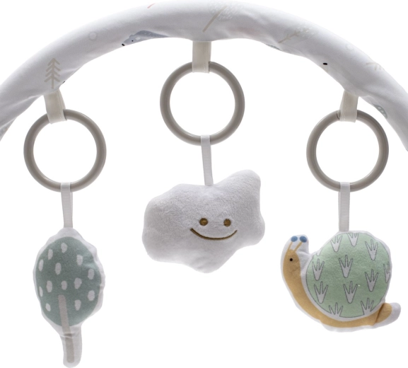 Bară cu jucării pentru stimulare senzorială