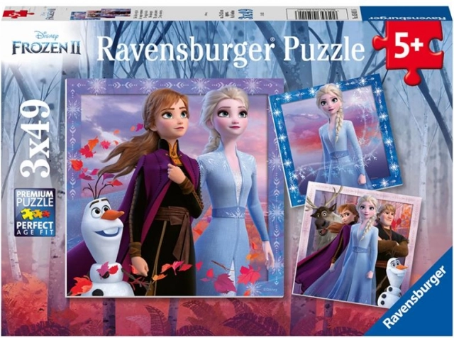 Puzzle Ravensburger Regatul de Gheață 2: Călătoria 3x49 piese