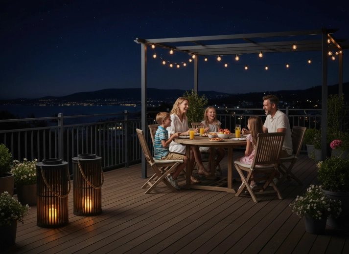 Pregătit pentru momente pe terasă