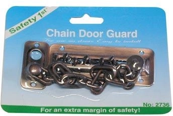 Lanț de siguranță pentru ușă – alamă/oțel