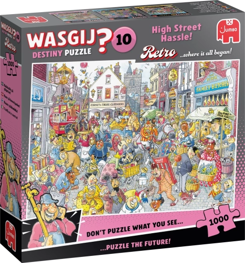 Jumbo Wasgij Retro Destiny 10: Probleme pe strada principală – puzzle 1000 de piese