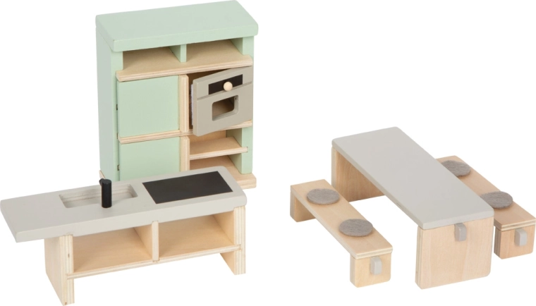 Bucătărie modernă și zonă de luat masa