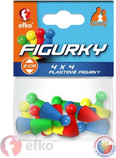 EFKO Family figurine colorate pentru jocuri de societate (16 buc.)