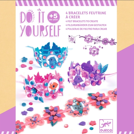 Set DIY pentru realizarea brățărilor strălucitoare ale prieteniei DJECO