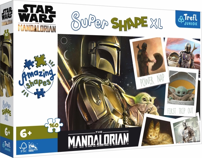 Puzzle Super Shape XL Războiul Stelelor: Mandalorian 160 piese