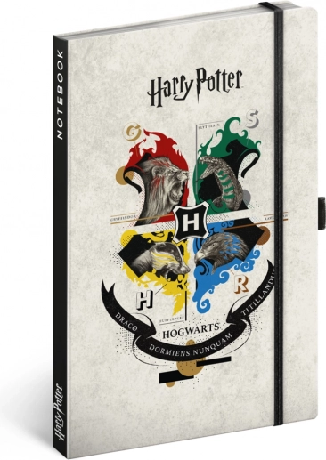 NOTIQUE caiet de notițe HARRY POTTER, liniat, 13 × 21 cm