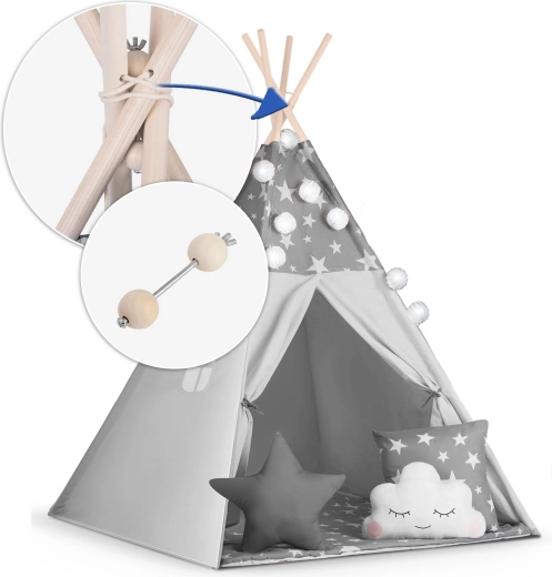 Structură din lemn stabilă + stabilizator gratuit