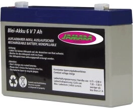 Acumulator plumb-acid 6 V 7 Ah pentru vehicule electrice pentru copii JAMARA