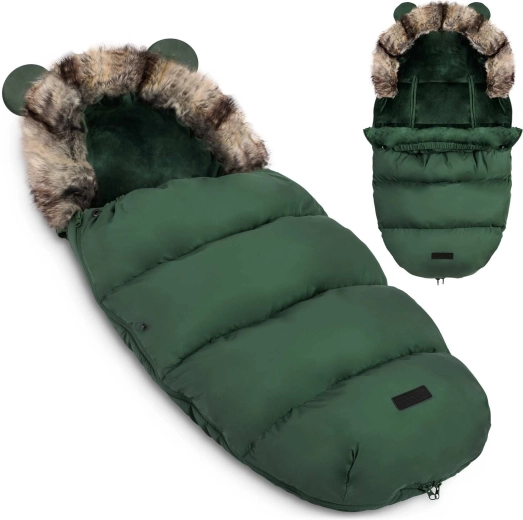 Sac de iarnă pentru cărucior și săniuș Ricokids Elmi kaki