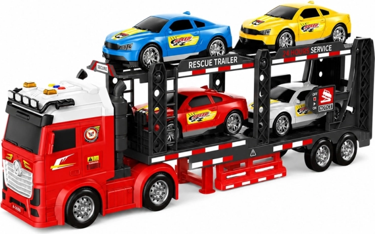 Autotransportor pe două niveluri pentru 4 mașini