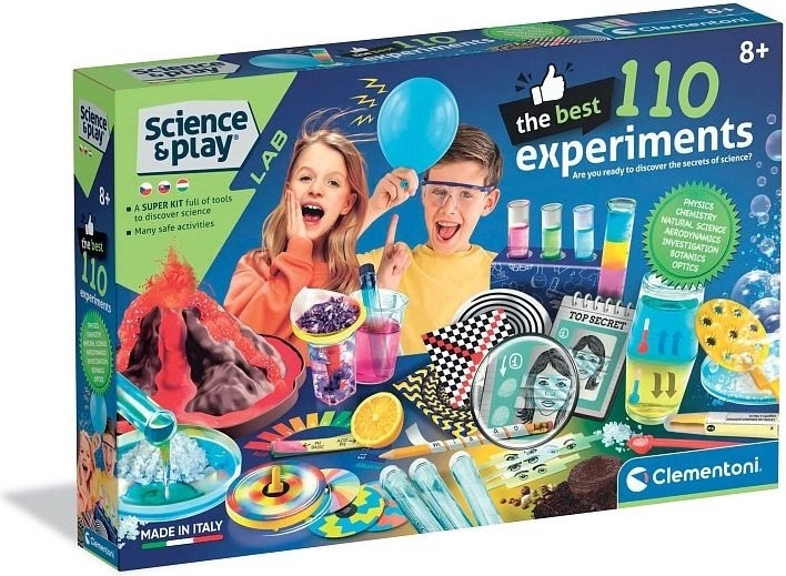 Clementoni Science & Play laborator – 100 de experimente științifice pentru copii
