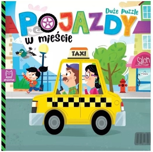 Vehicule în oraș – puzzle mare