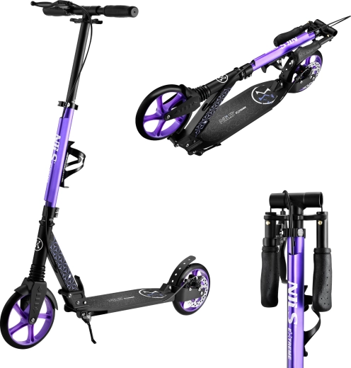 Construcție pliabilă și ghidon reglabil