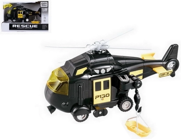 Elicopter de salvare cu lumină și sunet