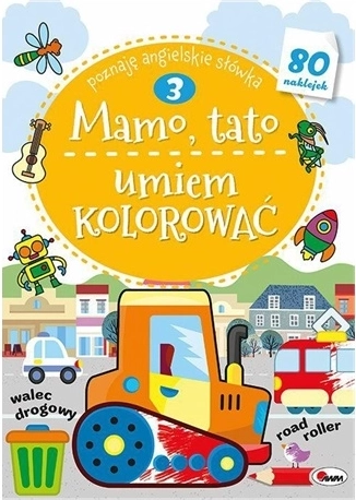 Mamă, tată, știu să colorez – planșe educative de colorat cu autocolante