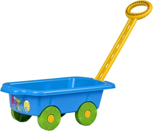 Cărucior de tras pentru copii BAYO, albastru, 45 cm