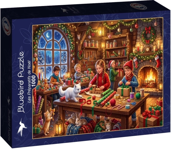 Puzzle Bluebird Pregătiri de Crăciun, 1000 de piese