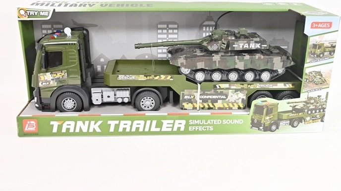 Camion militar cu sunete și tanc