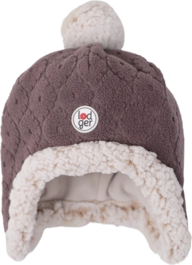 Căciulă din fleece Lodger Hatter folklore mauve 3–6 luni - 1 bucată