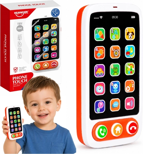 Telefon educațional interactiv pentru copii, cu sunete și lumini
