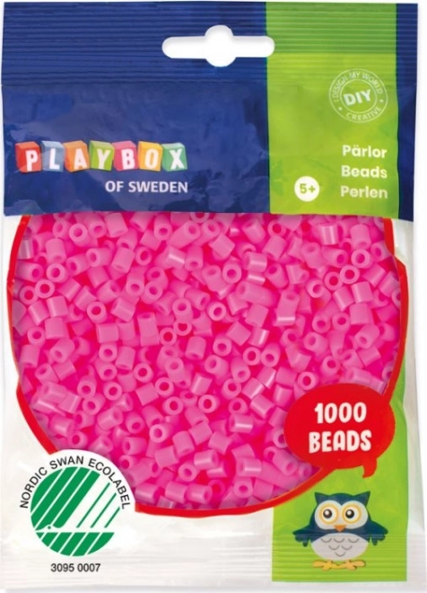 Playbox mărgele termofixabile roz 1000 buc